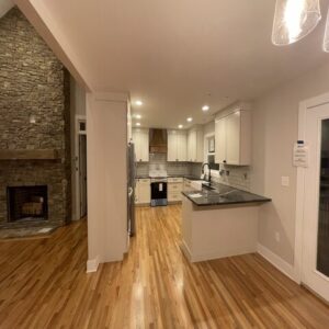 Modern Kitchen with Stone Accents